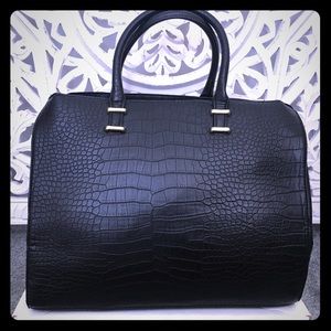 Faux Crocodile Leather Tote